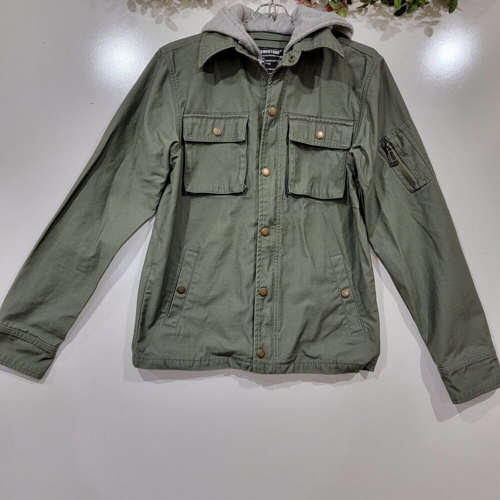 Seibertron Mens XSmall Jarhead Hoodie Bomber Jacket Military Outdoor Utility